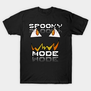 Jack O Lantern Face - Halloween Costume - Spooky Mode - Fire Orange T-Shirt